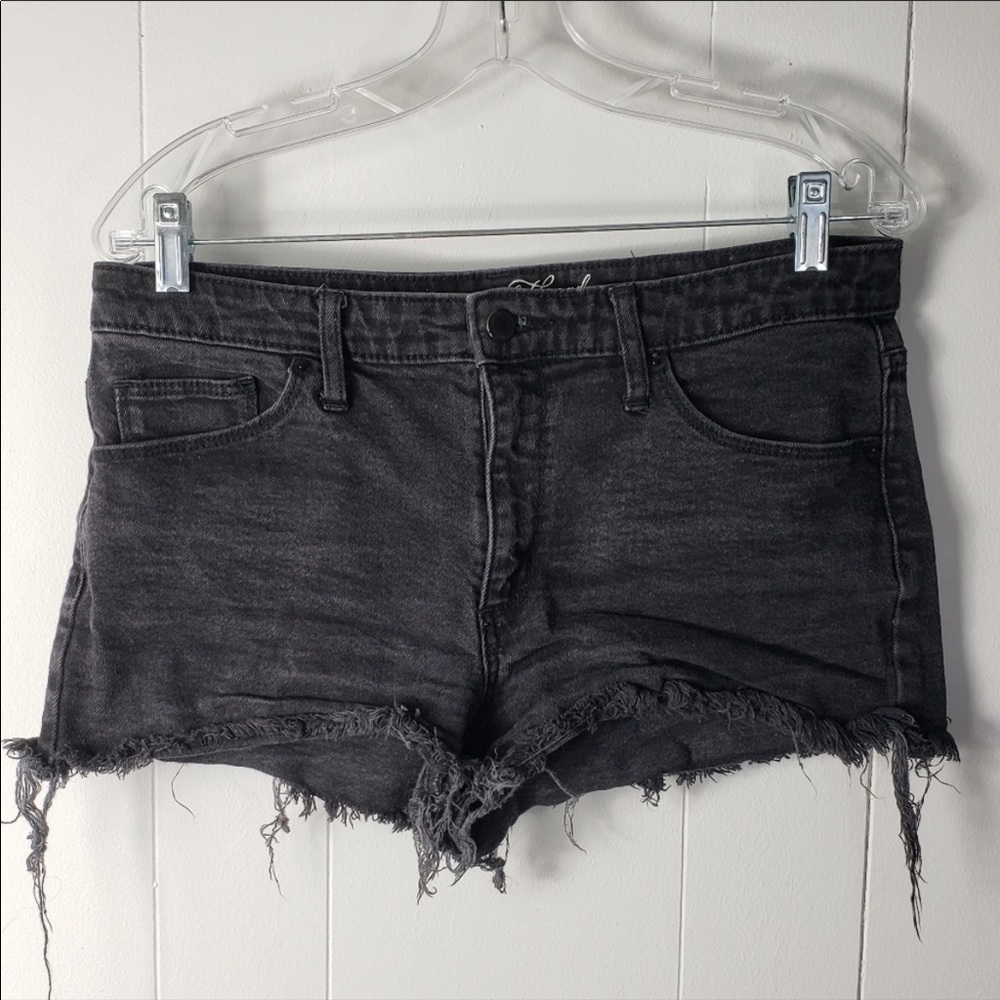 Black Jean shorts